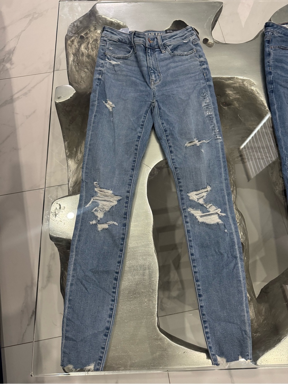 New American Eagle Outfitters Skinny Jeans in Indigo Wash